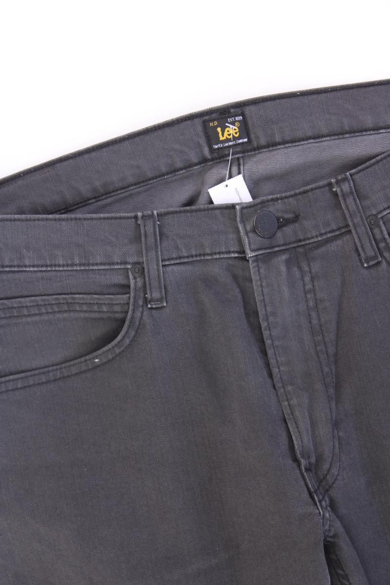 Lee Straight Jeans für Herren Gr. W34/L32 Modell Luke grau aus Baumwolle