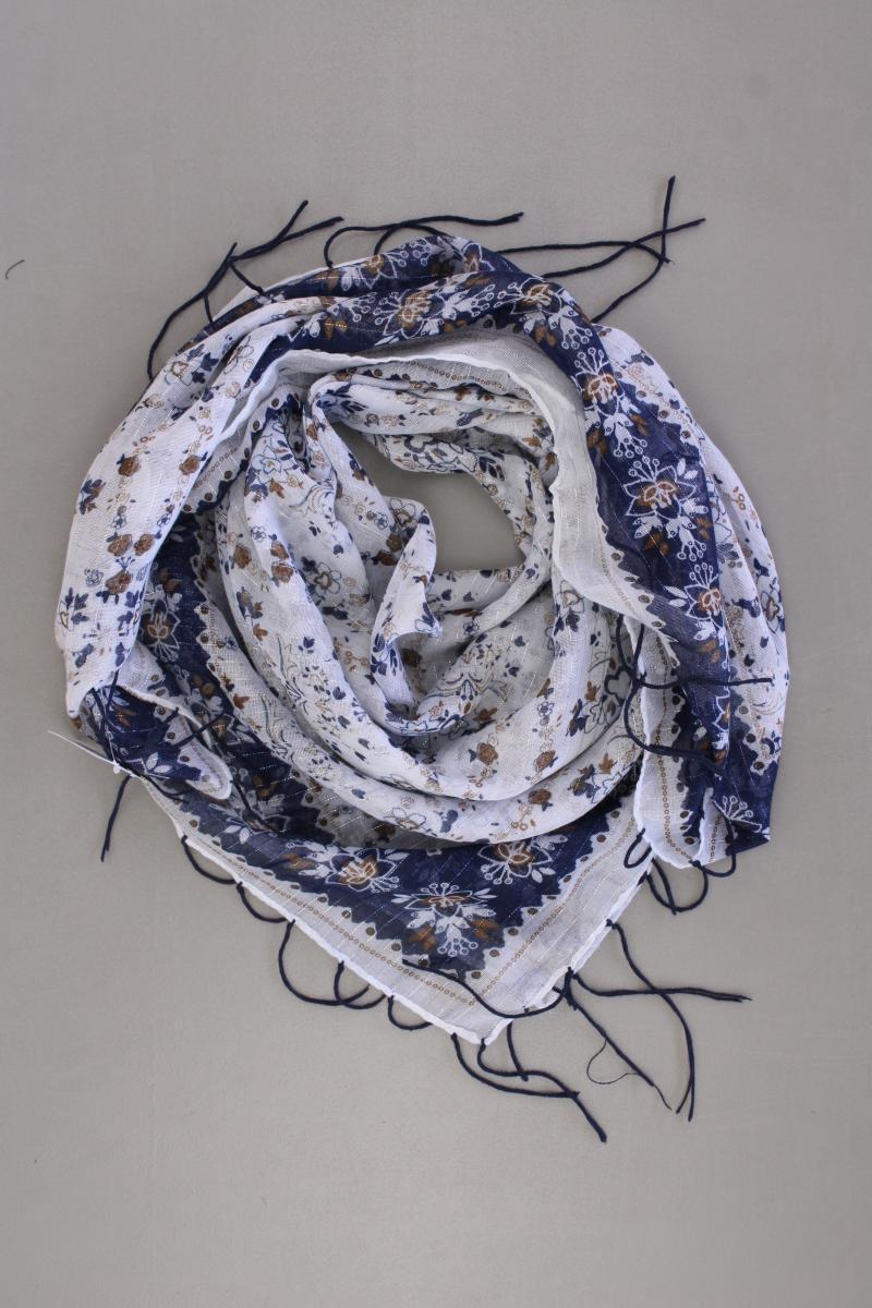 Tuch mit Blumenmuster blau