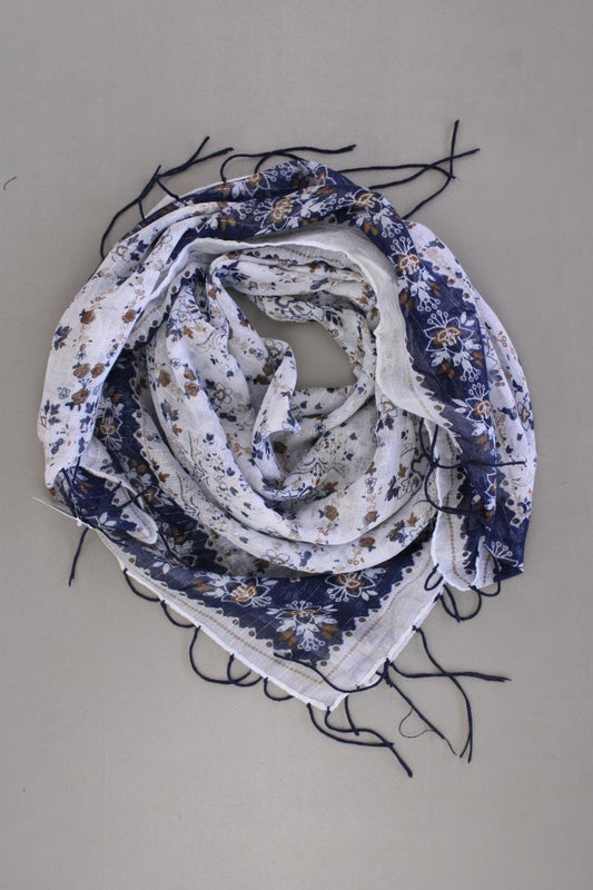 Tuch mit Blumenmuster blau