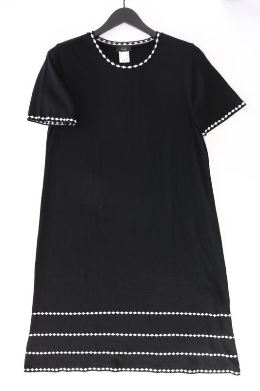 Paola Strickkleid Gr. 42 Kurzarm schwarz aus Polyacryl