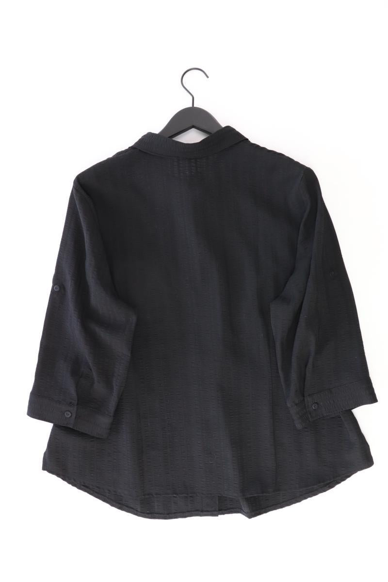 FABIANI Regular Bluse Gr. 50 3/4 Ärmel schwarz aus Polyester