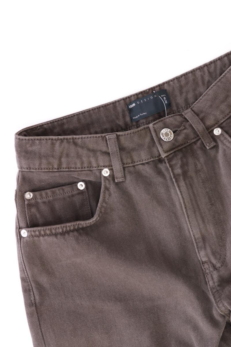 Asos Petit Jeans Gr. W26/L28 braun aus Baumwolle