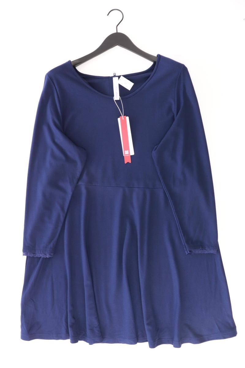 sheego Langarmkleid Gr. 52 neu mit Etikett blau aus Viskose