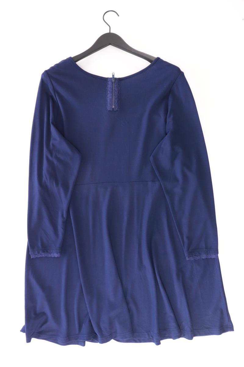 sheego Langarmkleid Gr. 52 neu mit Etikett blau aus Viskose
