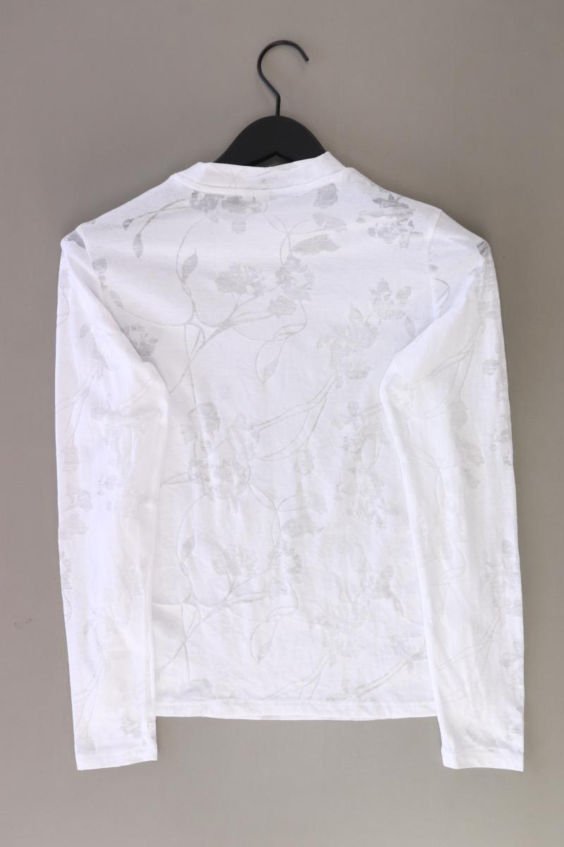 QS by s.Oliver Longsleeve-Shirt Gr. S Langarm weiß aus Baumwolle