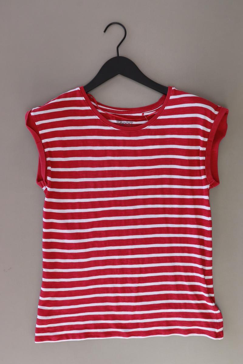 Esprit Ringelshirt Gr. XS gestreift Kurzarm pink aus Baumwolle