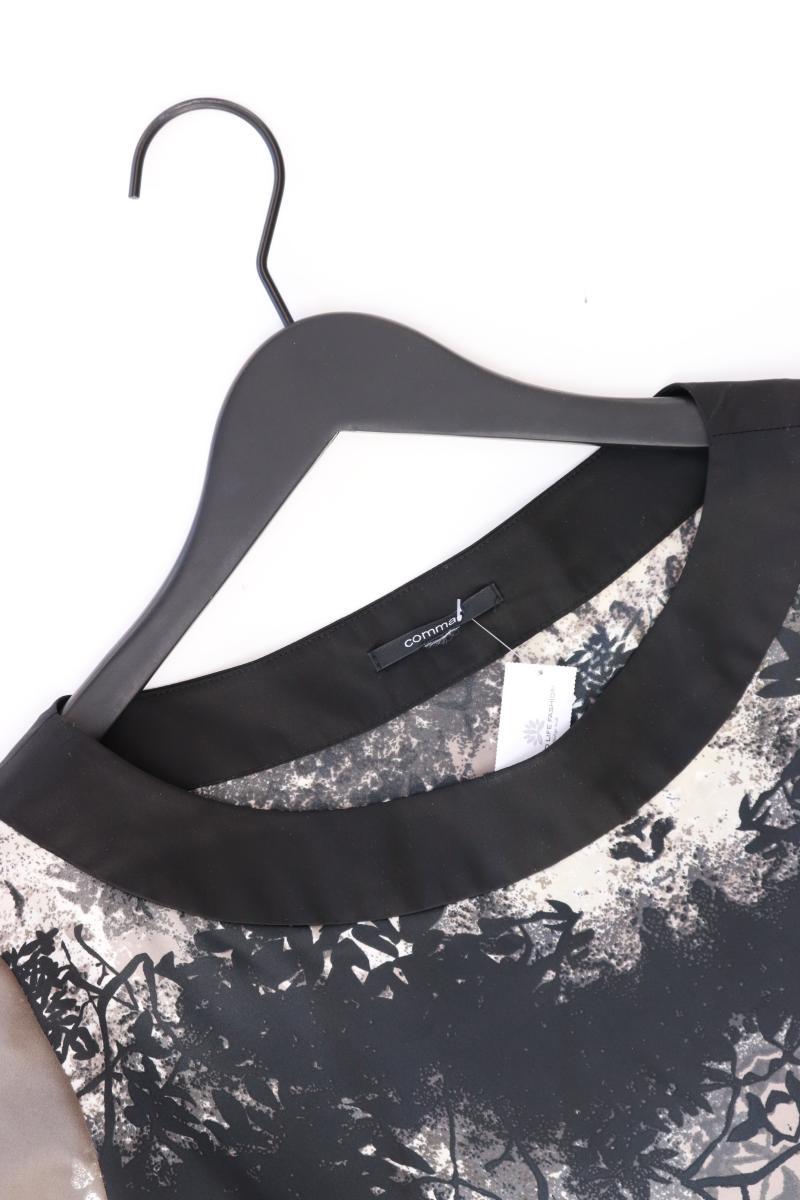 comma, Regular Bluse Gr. 40 3/4 Ärmel grau aus Polyester