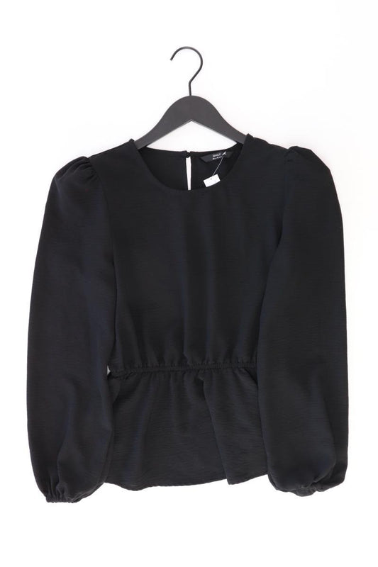 Only Chiffonbluse Gr. XS Langarm schwarz aus Polyester