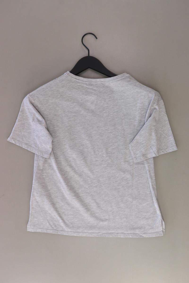 Zara Cropped Shirt Gr. M Kurzarm grau aus Polyester