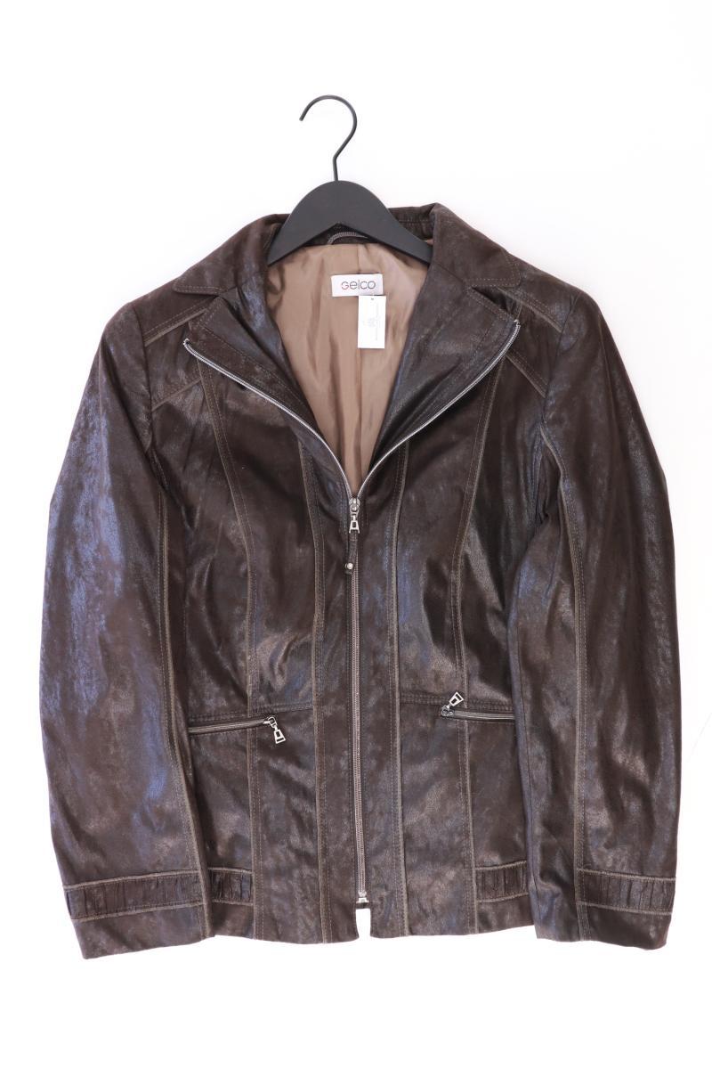 Gelco Lange Jacke Gr. 44 braun aus Polyester