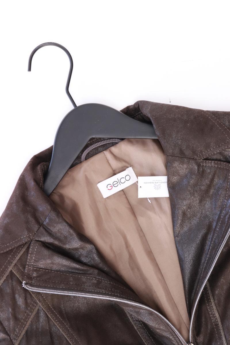 Gelco Lange Jacke Gr. 44 braun aus Polyester