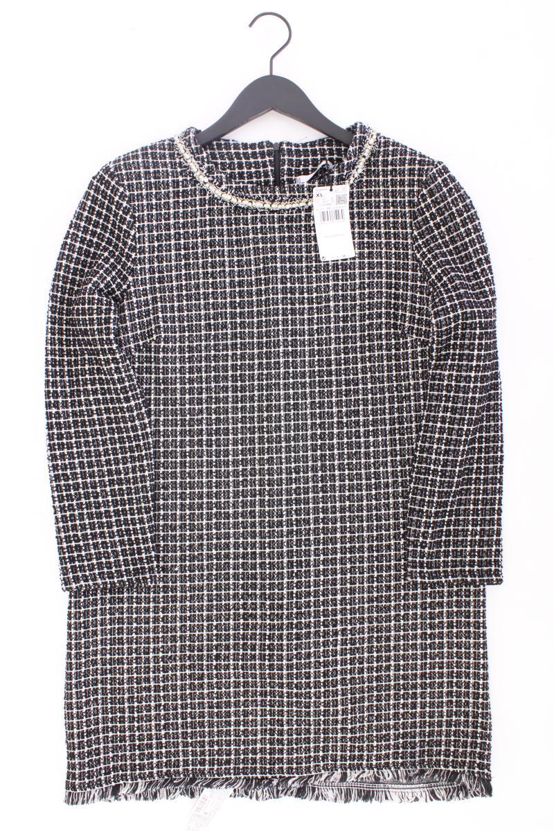 Mango Etuikleid Gr. XL neu mit Etikett Langarm schwarz aus Polyester