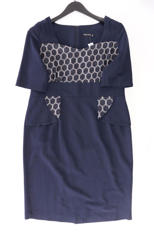 Etuikleid Gr. 46 Kurzarm blau