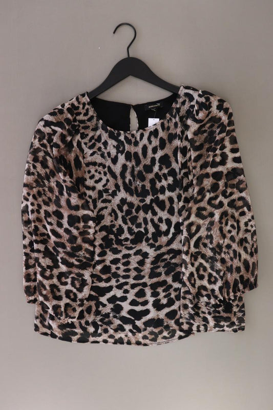 More&More Regular Bluse Gr. 38 mit Tierdruck neuwertig 3/4 Ärmel braun