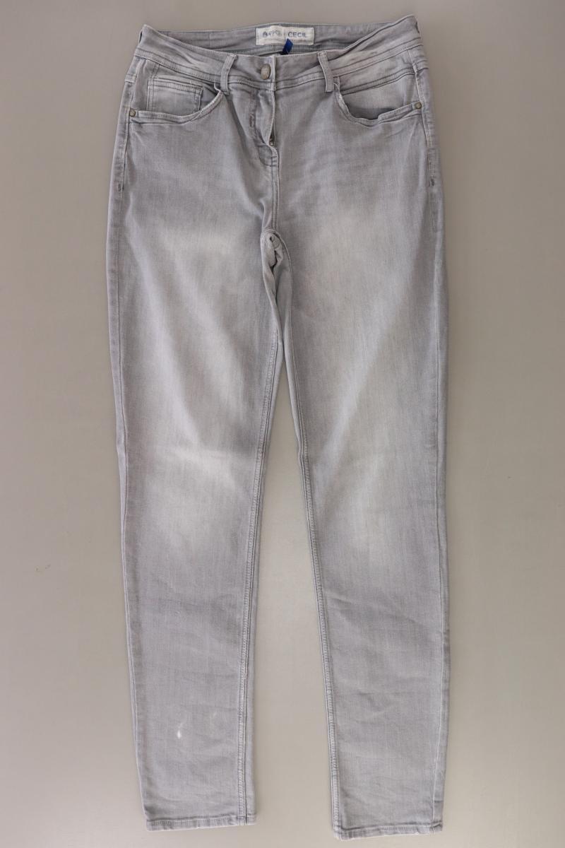 Cecil Skinny Jeans Gr. W29 grau aus Baumwolle