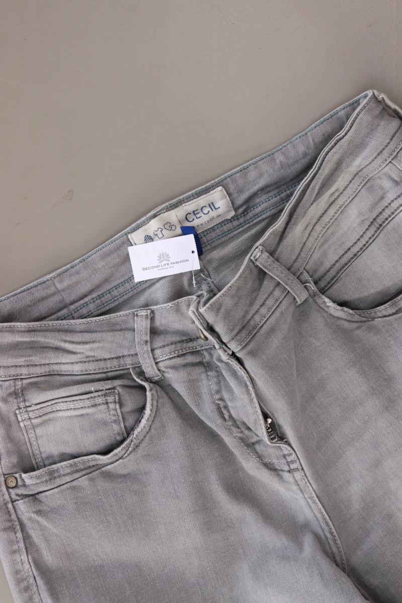 Cecil Skinny Jeans Gr. W29 grau aus Baumwolle