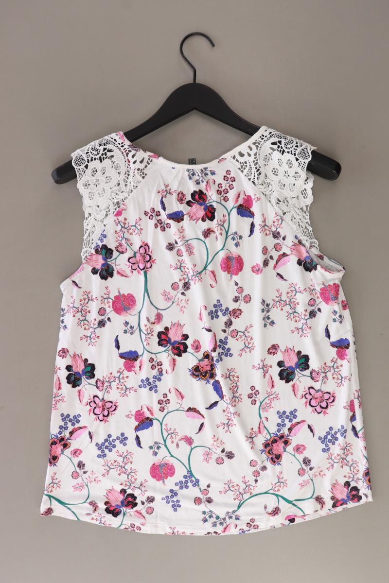 Street One Ärmellose Bluse Gr. 40 mit Blumenmuster weiß aus Viskose