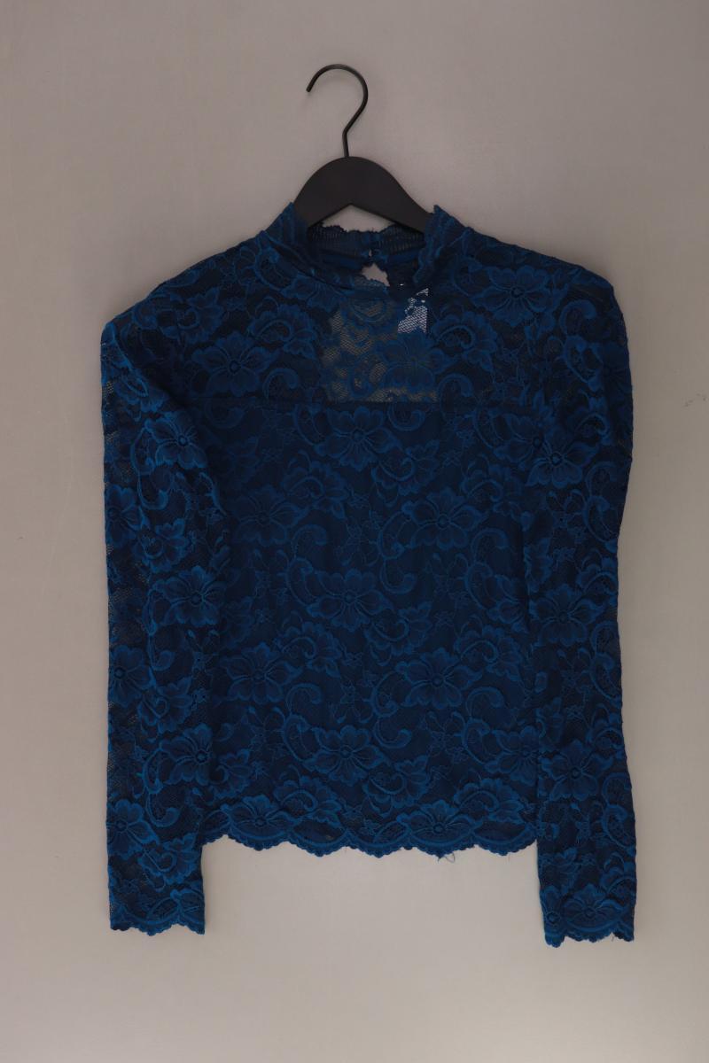 Vero Moda Spitzenbluse Gr. S Langarm blau aus Polyacryl