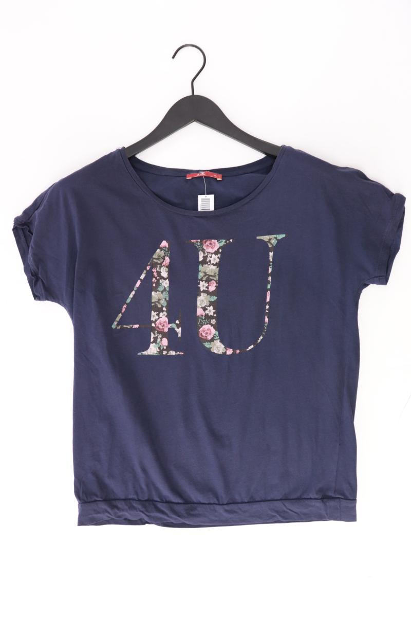 edc by Esprit T-Shirt Gr. XL Kurzarm blau aus Baumwolle