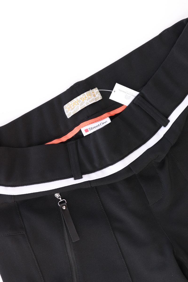 Street One Stoffhose Gr. 36/L28 neuwertig schwarz aus Polyester