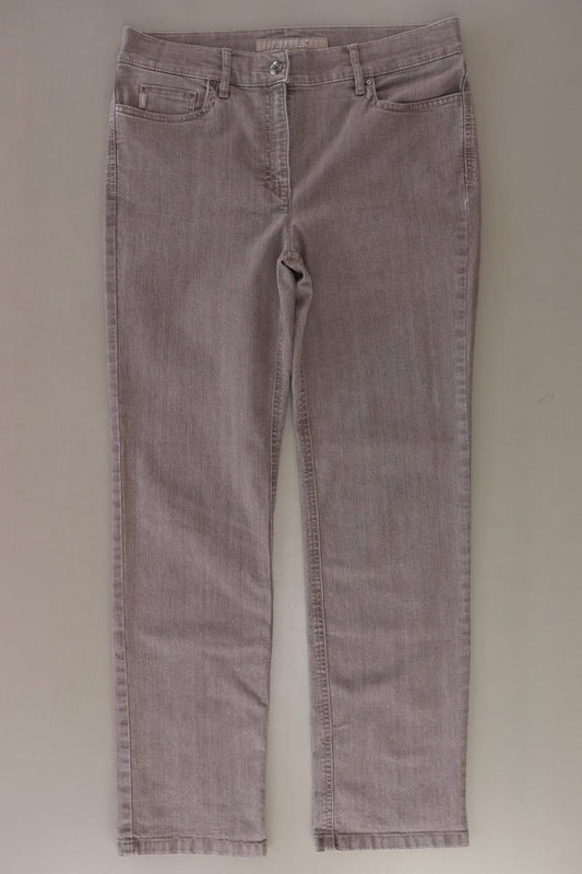 Zerres Straight Jeans Gr. Kurzgröße 38 grau aus Baumwolle