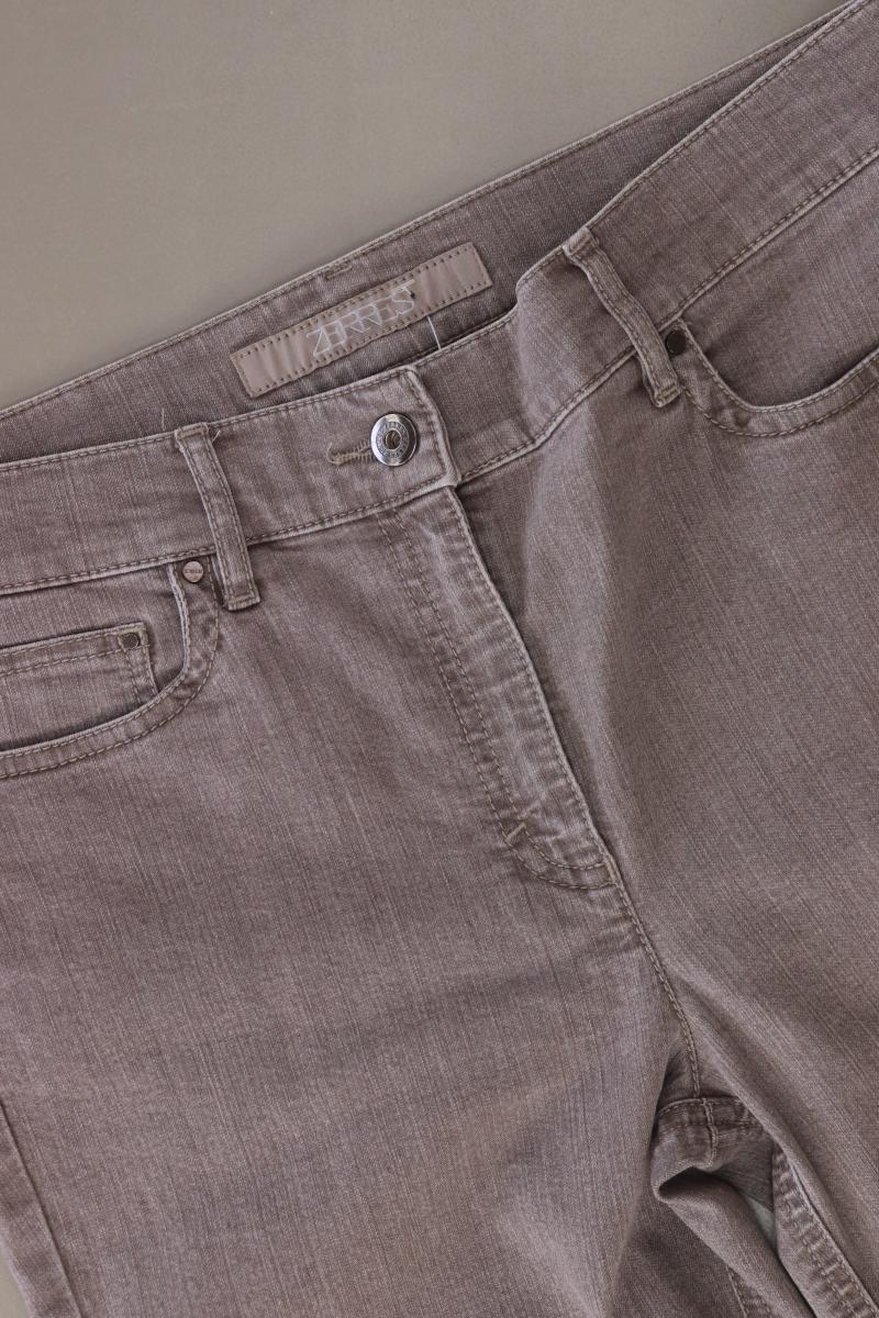 Zerres Straight Jeans Gr. Kurzgröße 38 grau aus Baumwolle