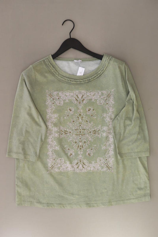 Mona Regular Shirt Gr. 50 3/4 Ärmel grün aus Polyester