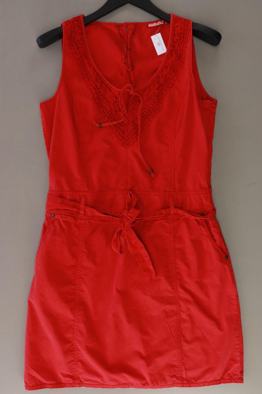 Gin Tonic Midikleid Gr. 40 Ärmellos rot aus Baumwolle