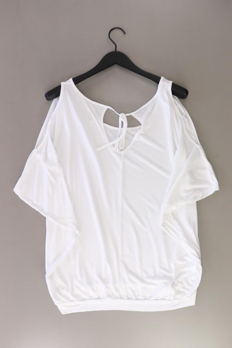 Lascana T-Shirt Gr. 44/46 Kurzarm weiß aus Viskose