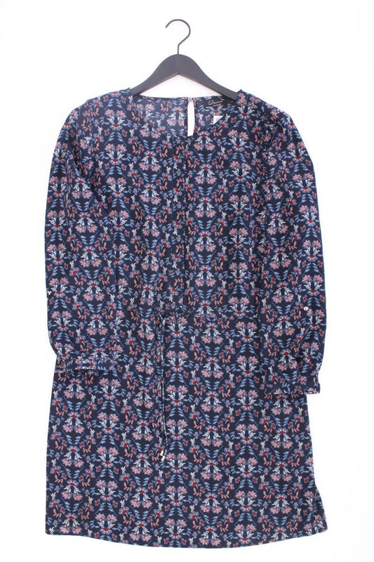 Yessica Kleid Gr. 42 mit Blumenmuster 3/4 Ärmel blau