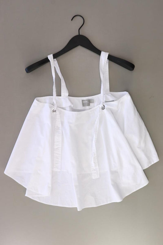 Asos Regular Bluse Gr. 38 Träger weiß aus Baumwolle