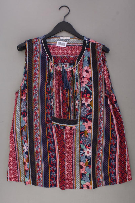 Paprika Ärmellose Bluse Gr. 50 mit Blumenmuster mehrfarbig aus Viskose
