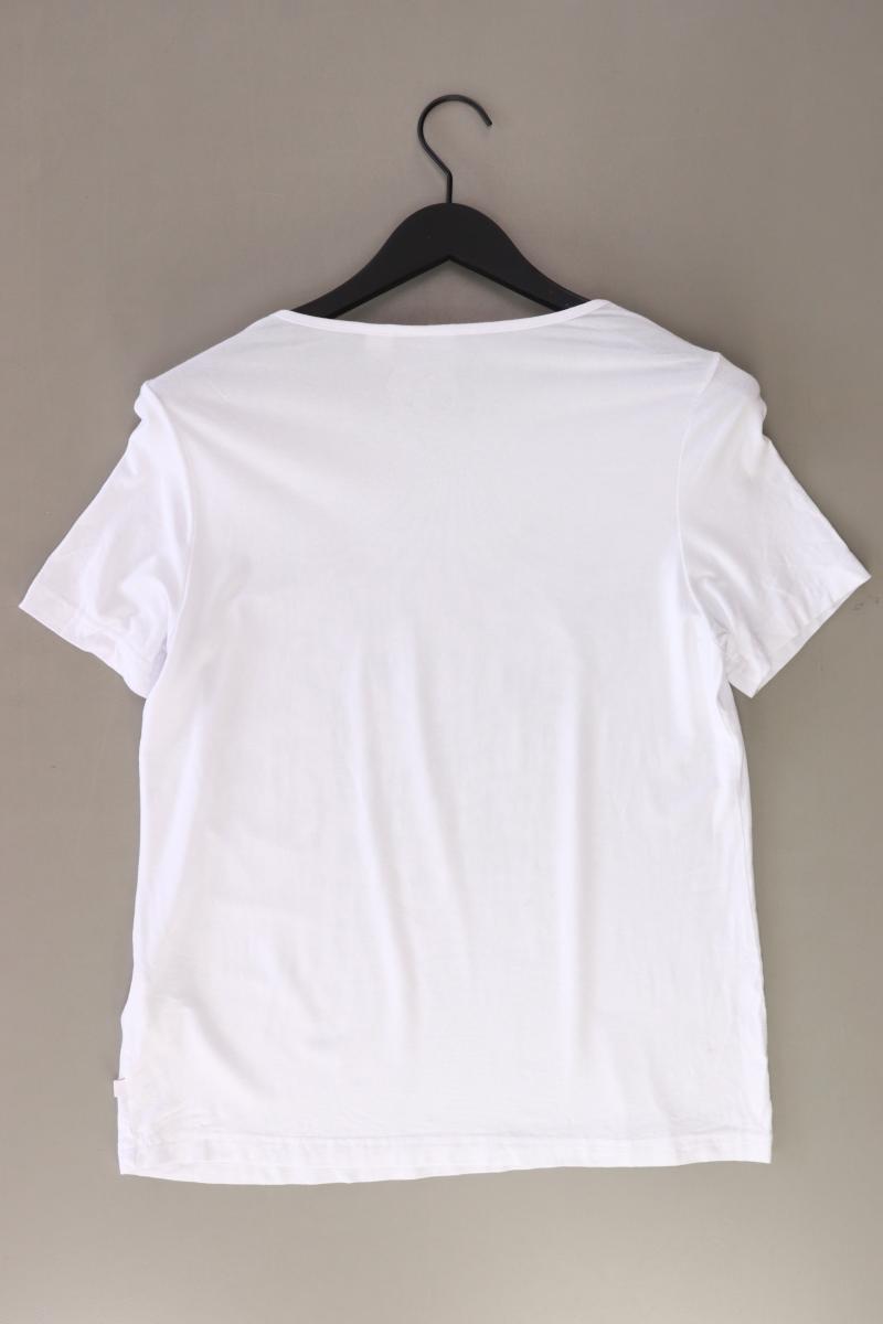 Laura Kent Printshirt Gr. 40 Kurzarm weiß aus Baumwolle