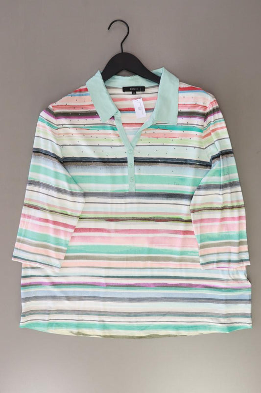 Bonita Poloshirt Gr. XXL gestreift 3/4 Ärmel mehrfarbig aus Viskose