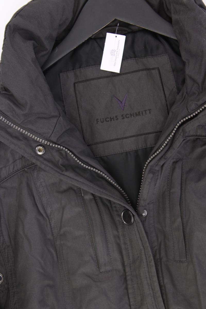 Fuchs Schmitt Regular Jacke Gr. 40 mit Gürtel grau aus Baumwolle