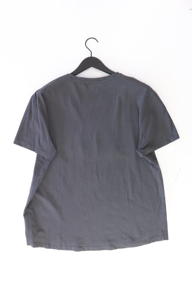 Tom Tailor Printshirt für Herren Gr. XXL Kurzarm grau aus Baumwolle