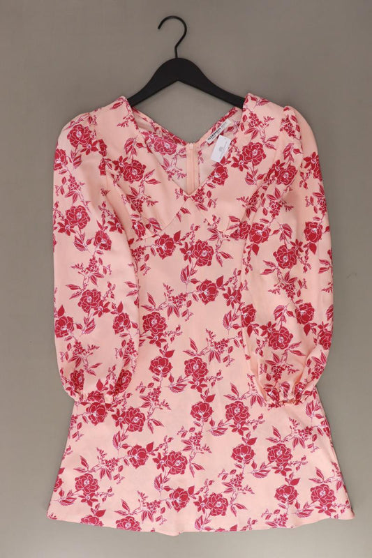 Glamorous Petit Kleid Gr. 36 mit Blumenmuster Langarm rosa aus Polyester