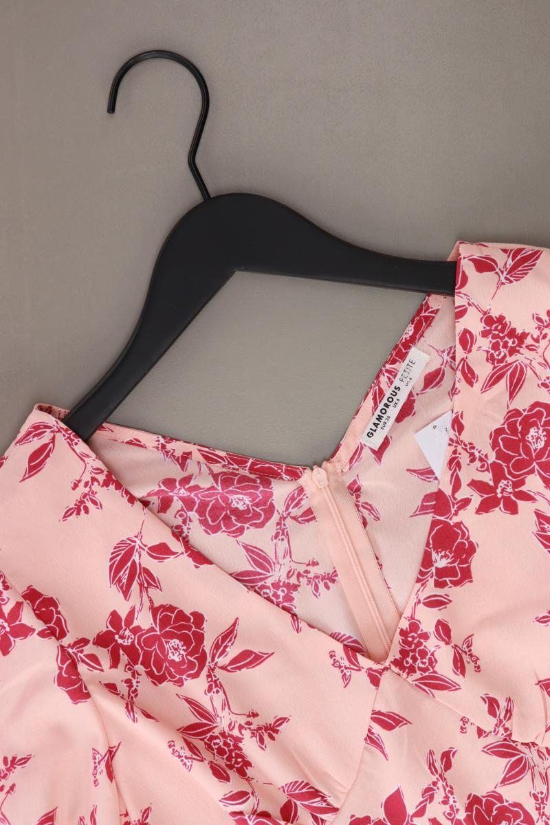 Glamorous Petit Kleid Gr. 36 mit Blumenmuster Langarm rosa aus Polyester
