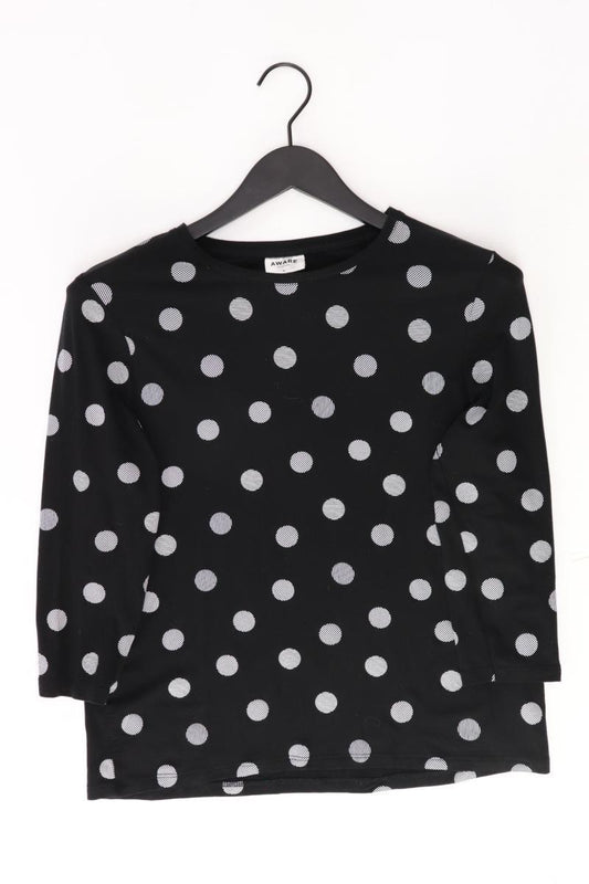 Vero Moda Regular Shirt Gr. S gepunktet 3/4 Ärmel schwarz aus Lyocell