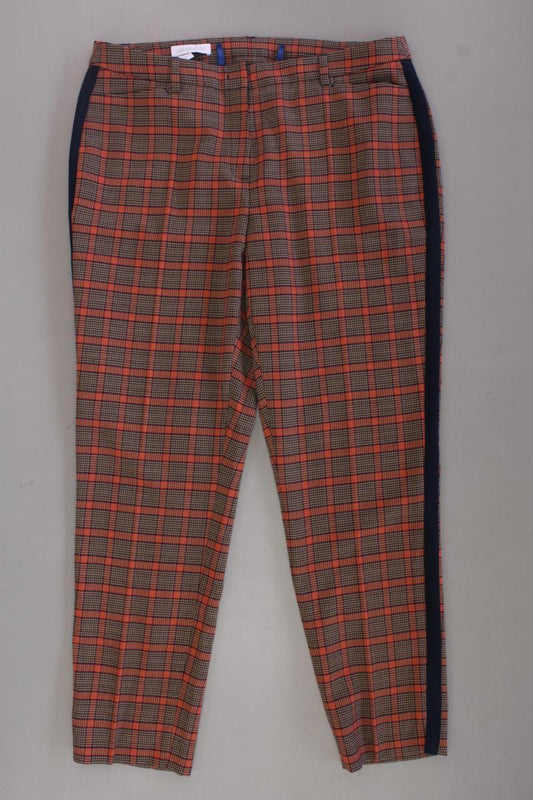 St. Emile Stoffhose Gr. 42 kariert neuwertig orange aus Polyester