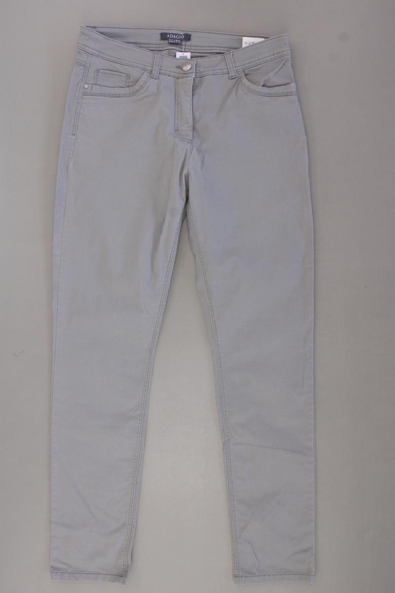 Adagio Five-Pocket-Hose Gr. 38 Modell Johanna grau aus Baumwolle