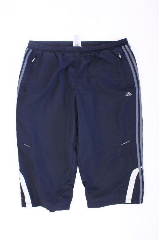 Adidas Sporthose Gr. XXL blau aus Polyester