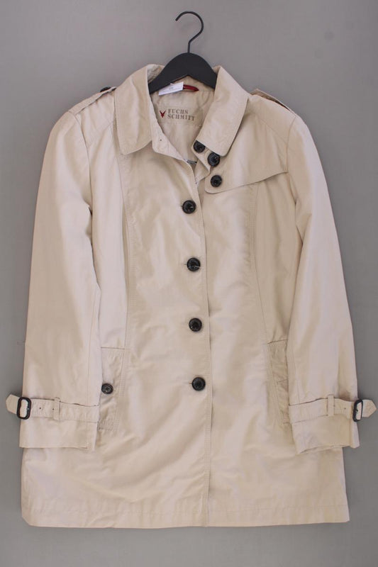 Fuchs Schmitt Trenchcoat Gr. 42 creme aus Baumwolle