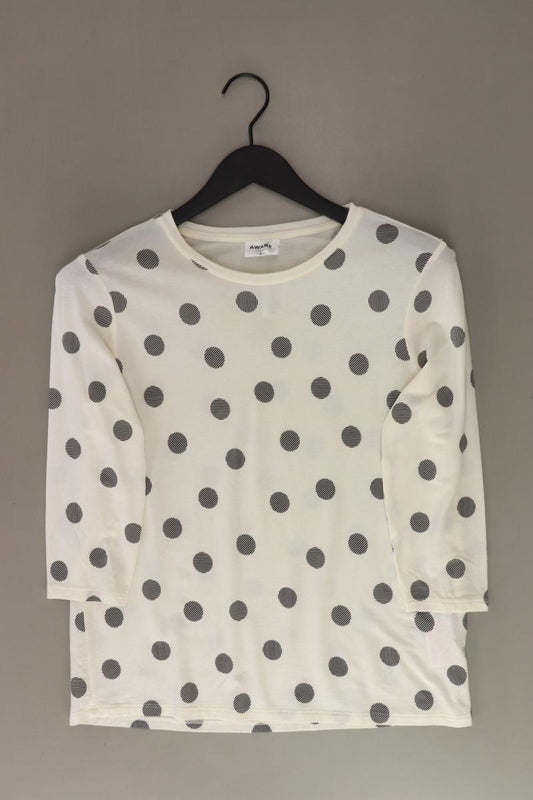 Vero Moda Regular Shirt Gr. S gepunktet 3/4 Ärmel creme aus Lyocell