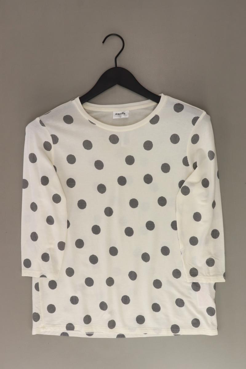 Vero Moda Regular Shirt Gr. S gepunktet 3/4 Ärmel creme aus Lyocell