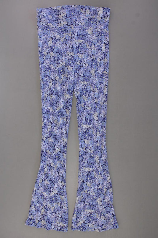 EDITED Stretchhose Gr. 38 mit Blumenmuster blau aus Viskose