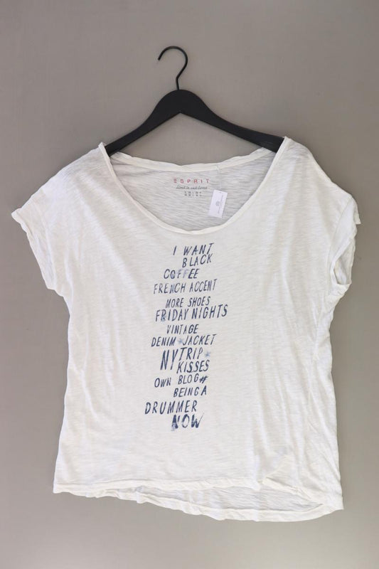 Esprit T-Shirt Gr. M Kurzarm creme