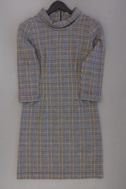 Tom Tailor Langarmkleid Gr. 38 hahnentritt neuwertig braun aus Polyester