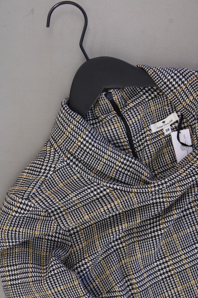 Tom Tailor Langarmkleid Gr. 38 hahnentritt neuwertig braun aus Polyester