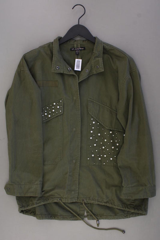 TRF Zara Comfort Jacke Gr. M olivgrün aus Baumwolle